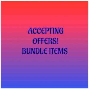 Hi! Send me an offer on any item.